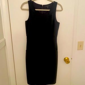 J. Crew fitted silhouette dress black with pockets